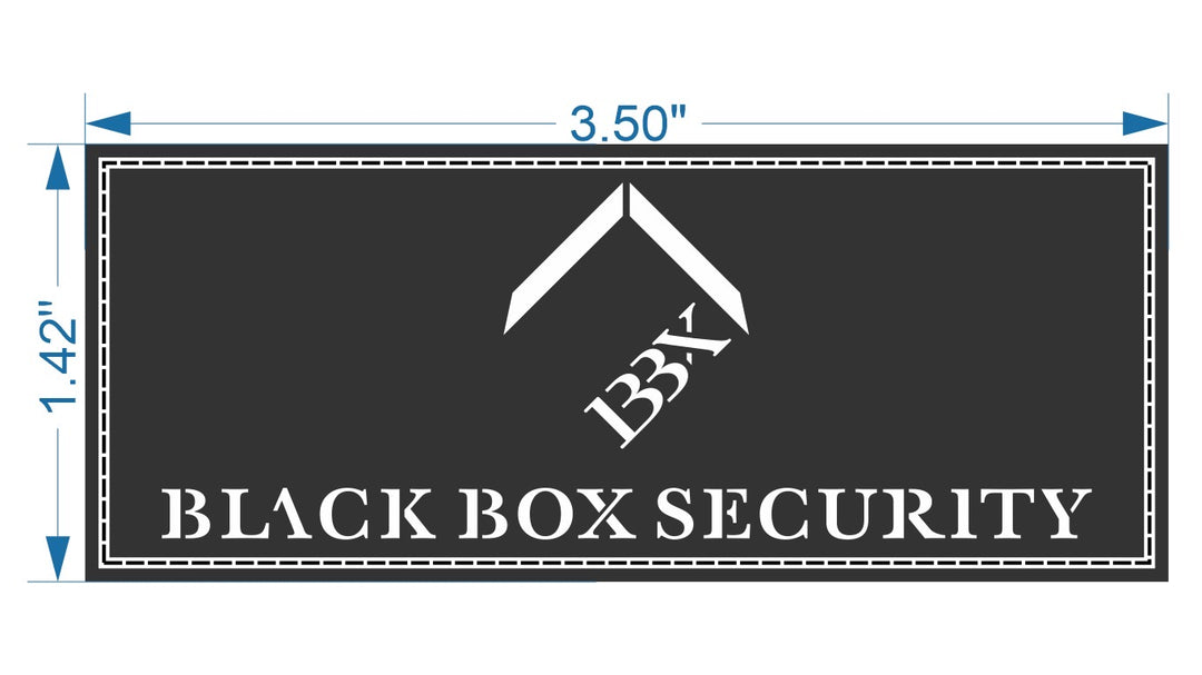 Black Box Security Full Logo - PVC Patch