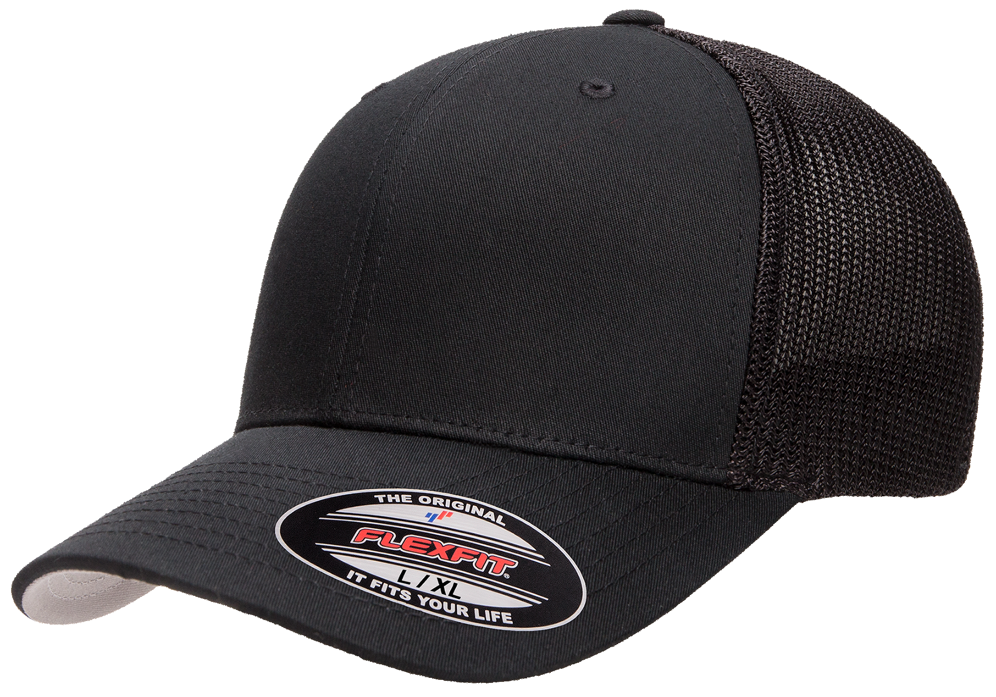 Flexfit 6511 low profile fitted cap, custom embroidery available