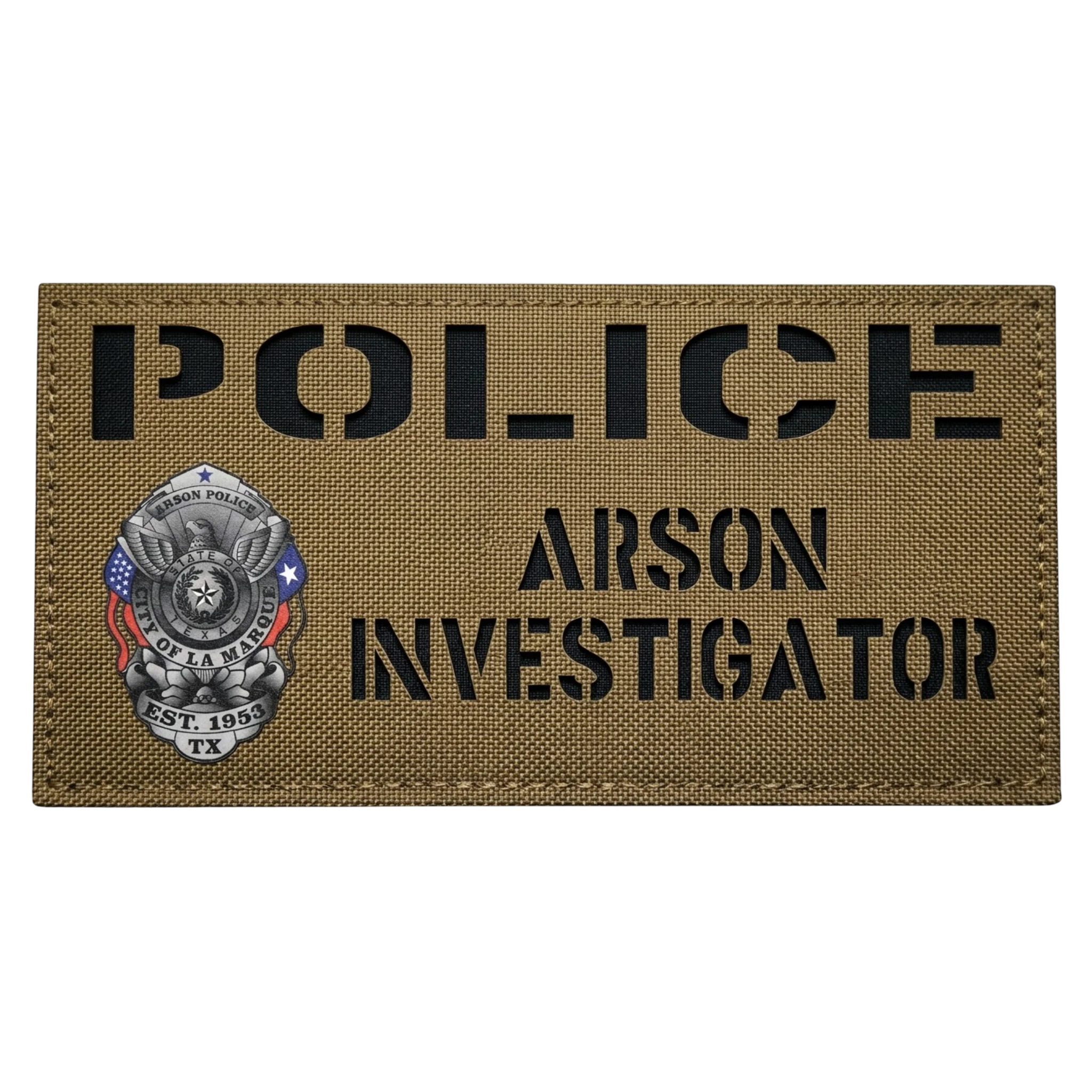 Custom front panel plate carrier patch with badge upload, popular layouts, The Tac Patch