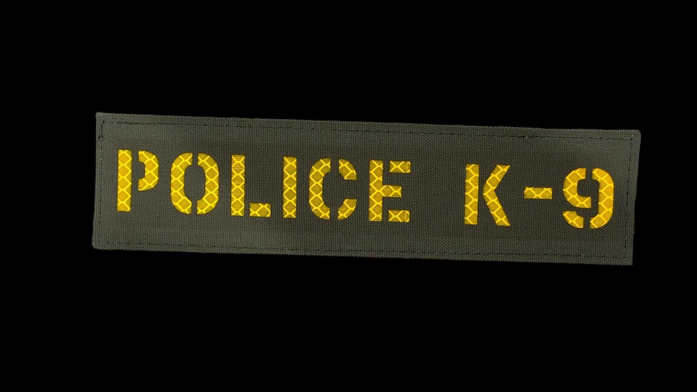 Police K-9 patch, 8x2 inch, K9 handler identification, velcro backed