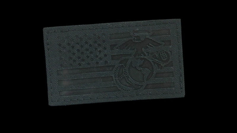 American Flag/Marines - 3.5" x 2"