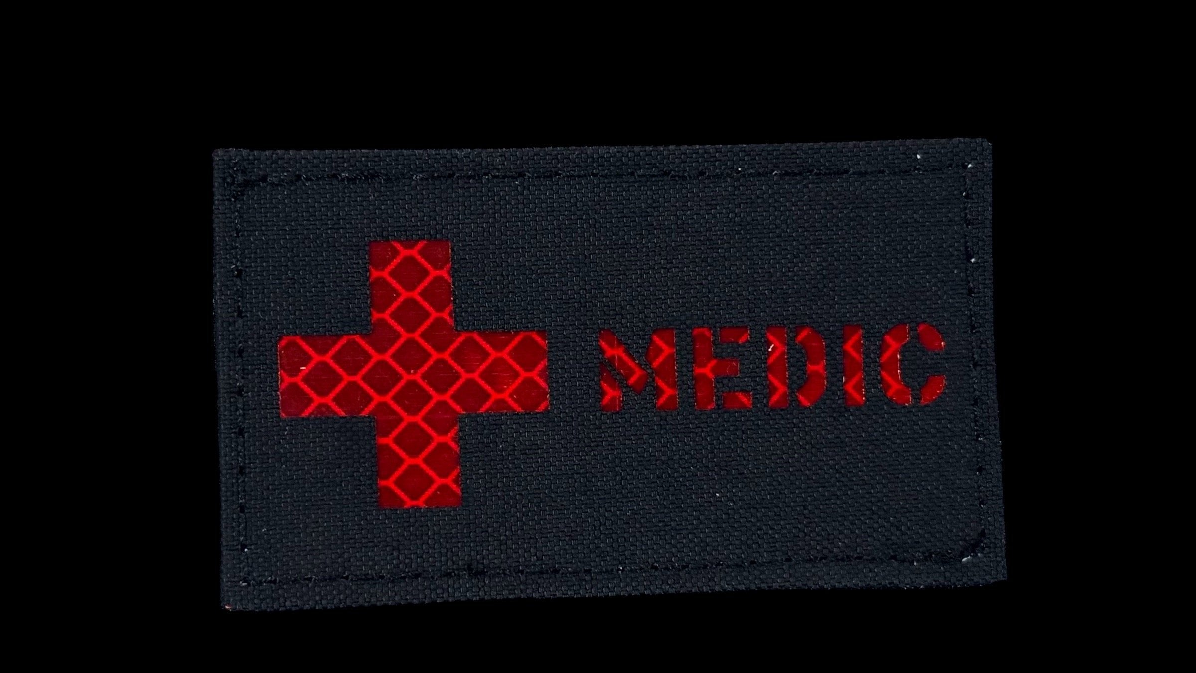 Medic patch, 3.5x2 inch, military medical identification, velcro backed