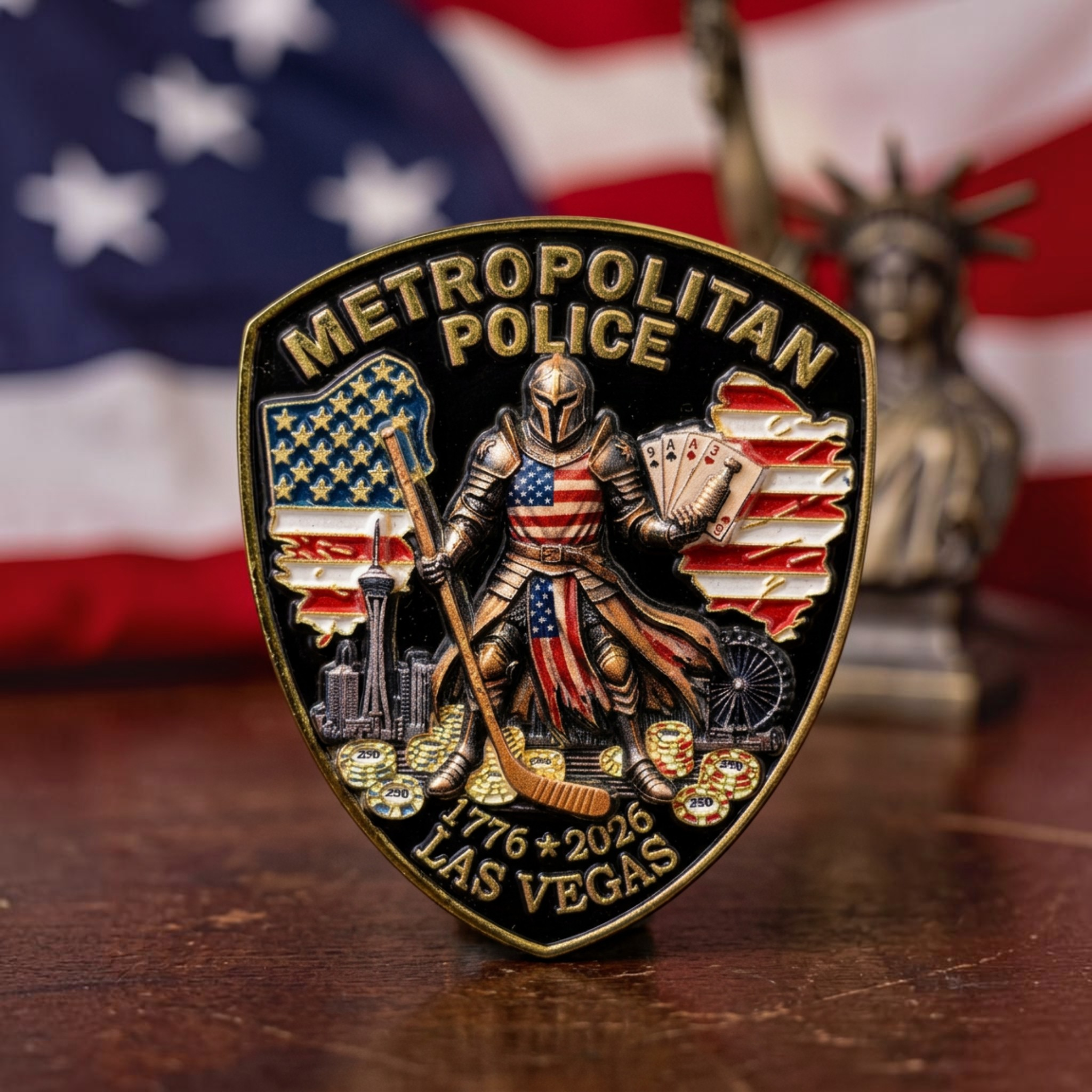 America 250 Commemorative Challenge Coin — Las Vegas Police | Limited Run