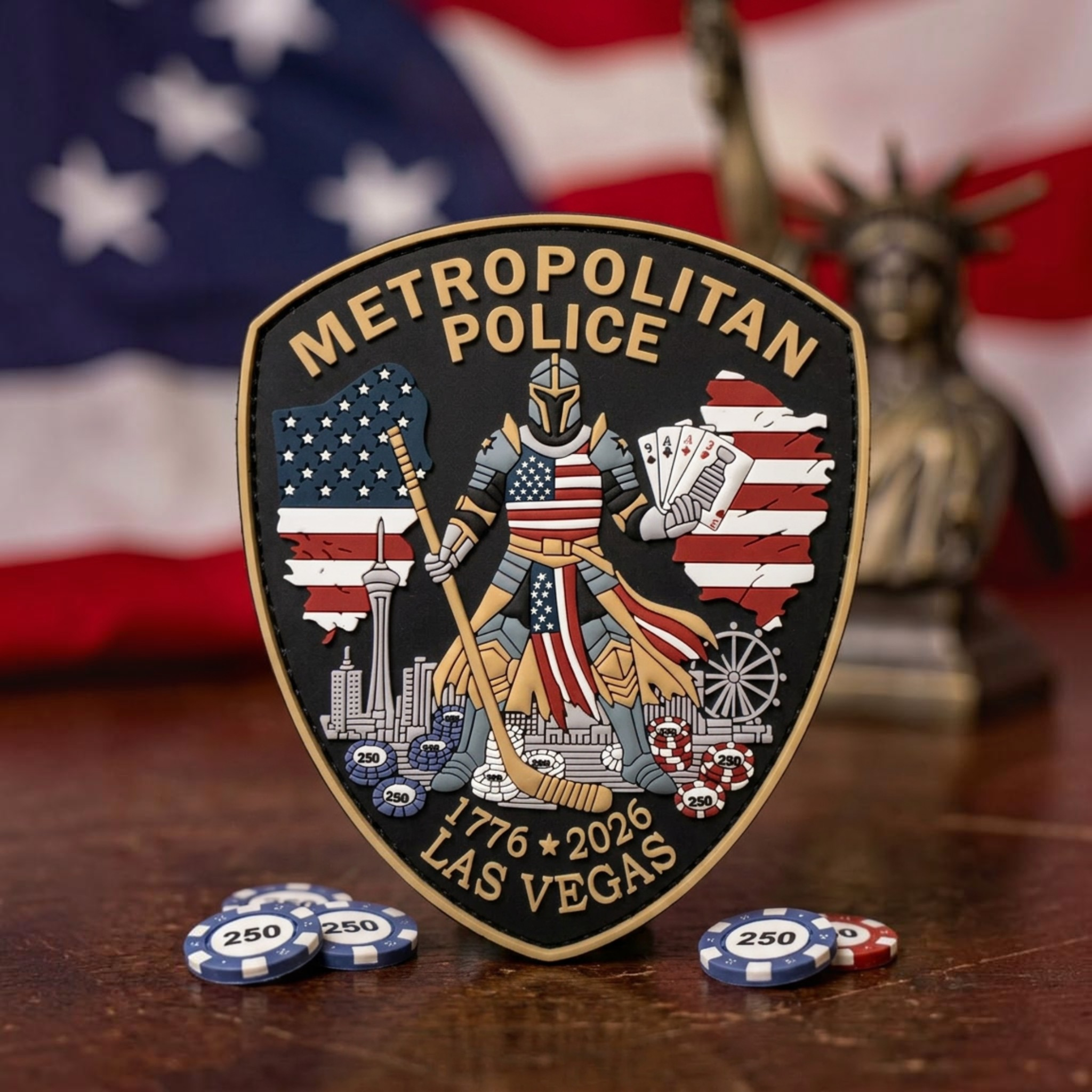 America 250 Commemorative Patch — Las Vegas Police | Limited Run