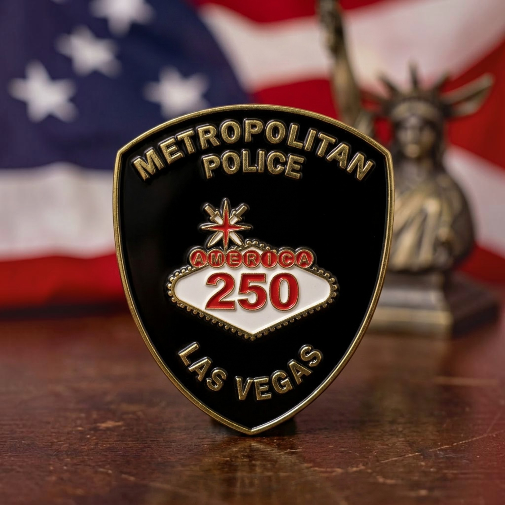 America 250 Commemorative Challenge Coin — Las Vegas Police | Limited Run