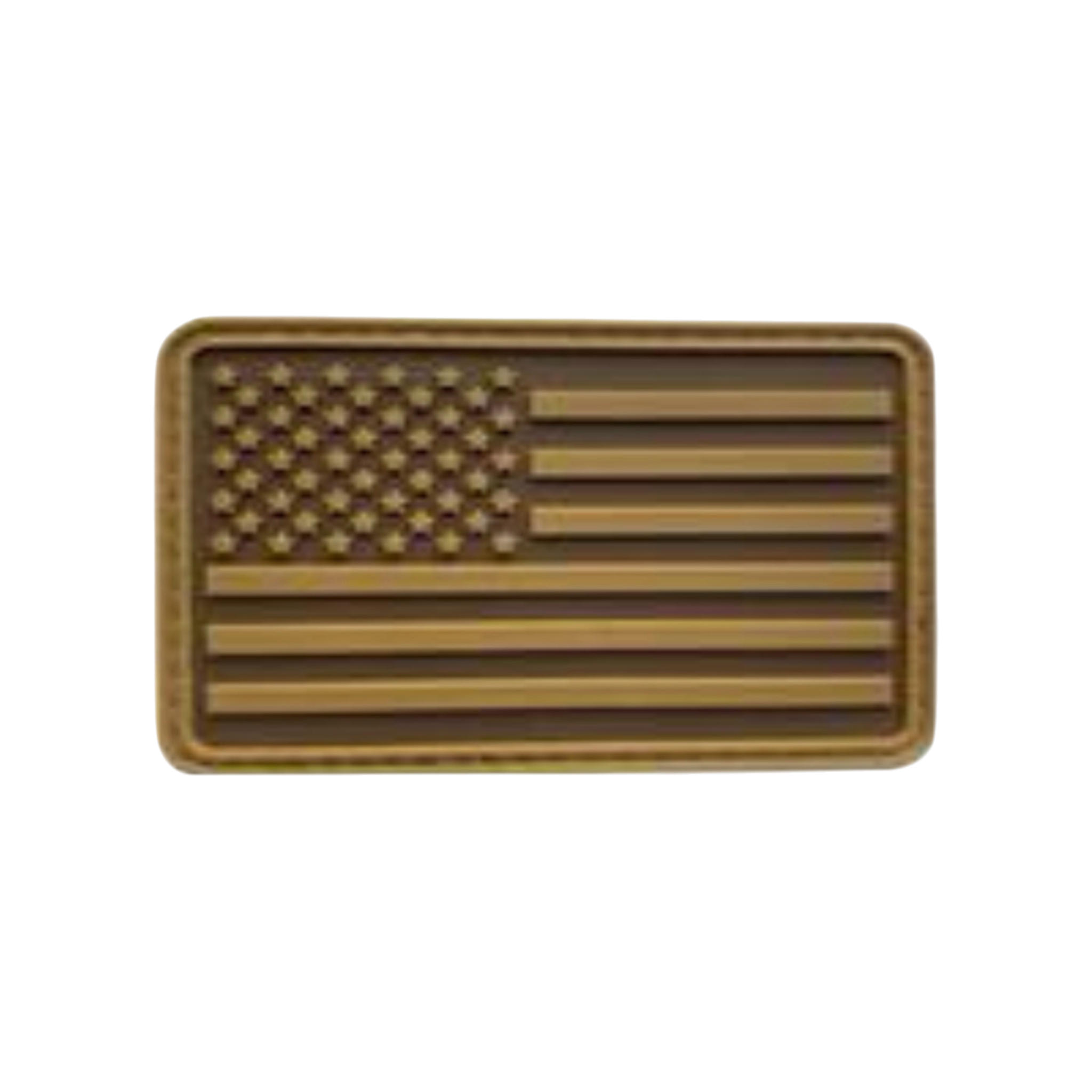 USA Flag PVC patch, 3x2 inch, classic American flag, velcro backed