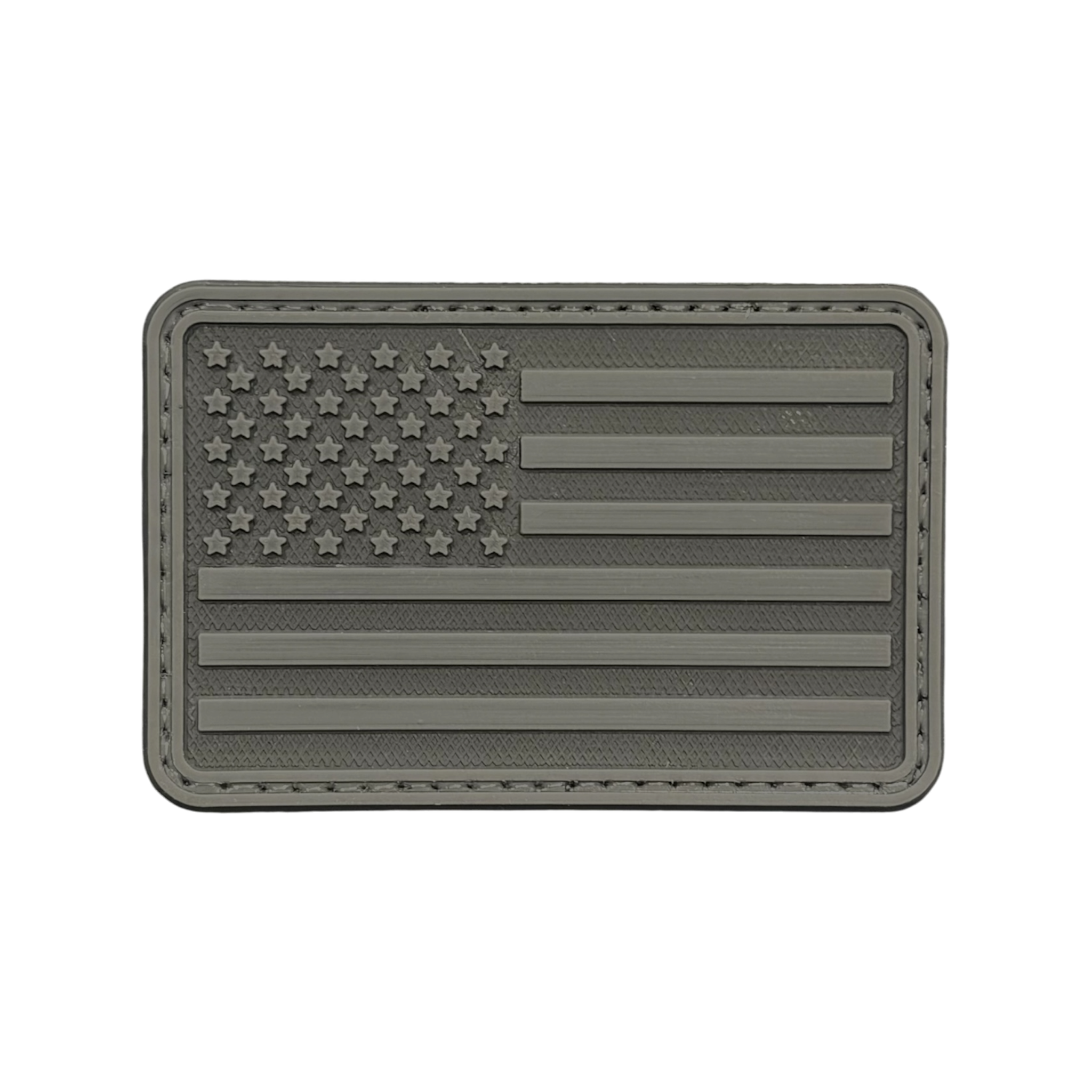 USA Flag PVC patch, 3x2 inch, classic American flag, velcro backed