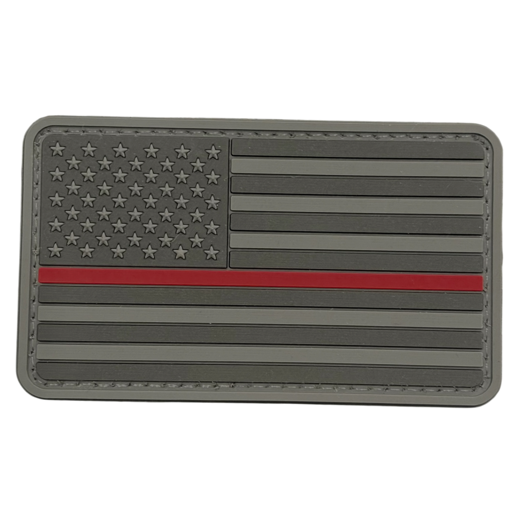 USA Flag - Thin Red Line - PVC