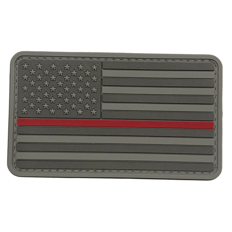 USA Flag - Thin Red Line - PVC
