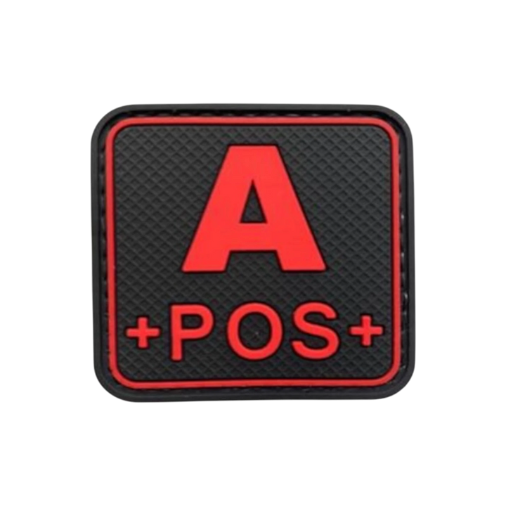 Blood Type Red / Black Square - PVC