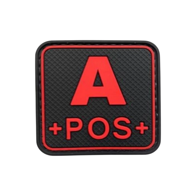 Blood Type Red / Black Square - PVC
