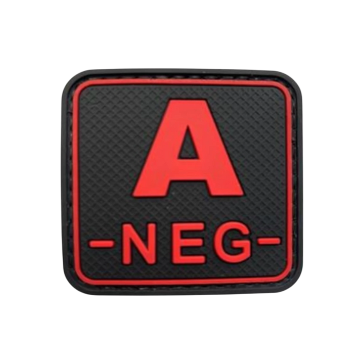 Blood Type Red / Black Square - PVC
