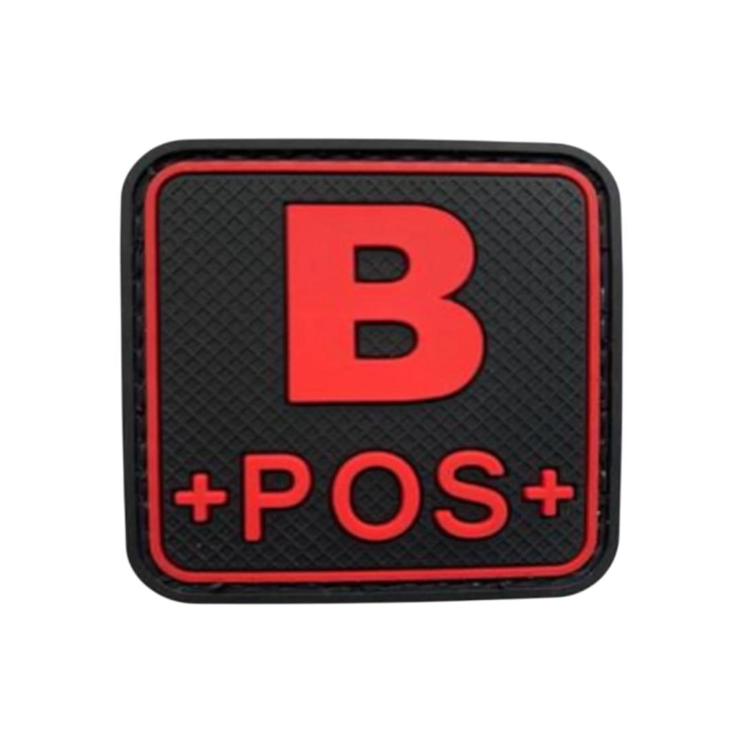 Blood Type Red / Black Square - PVC