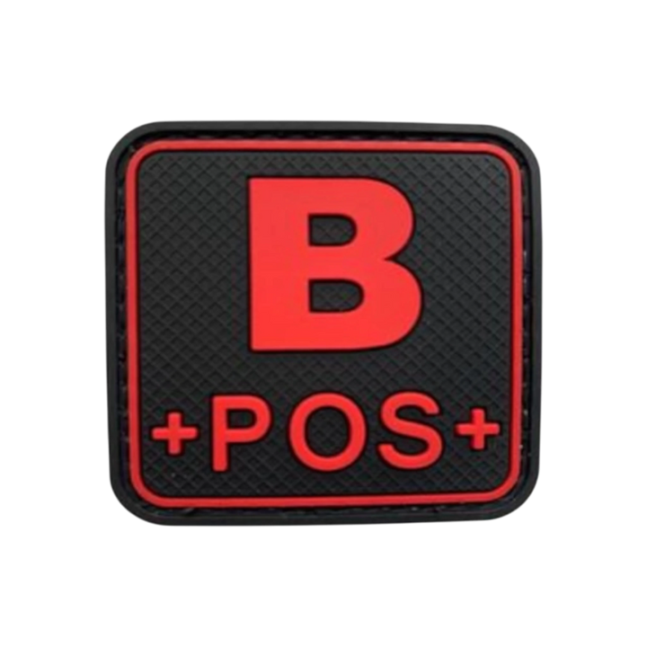 Blood Type Red / Black Square - PVC