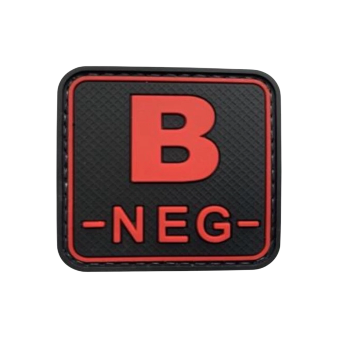Blood Type Red / Black Square - PVC