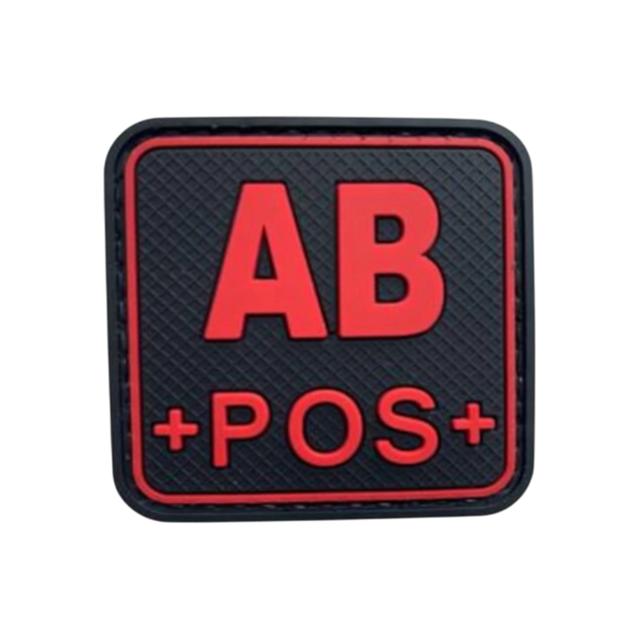 Blood Type Red / Black Square - PVC