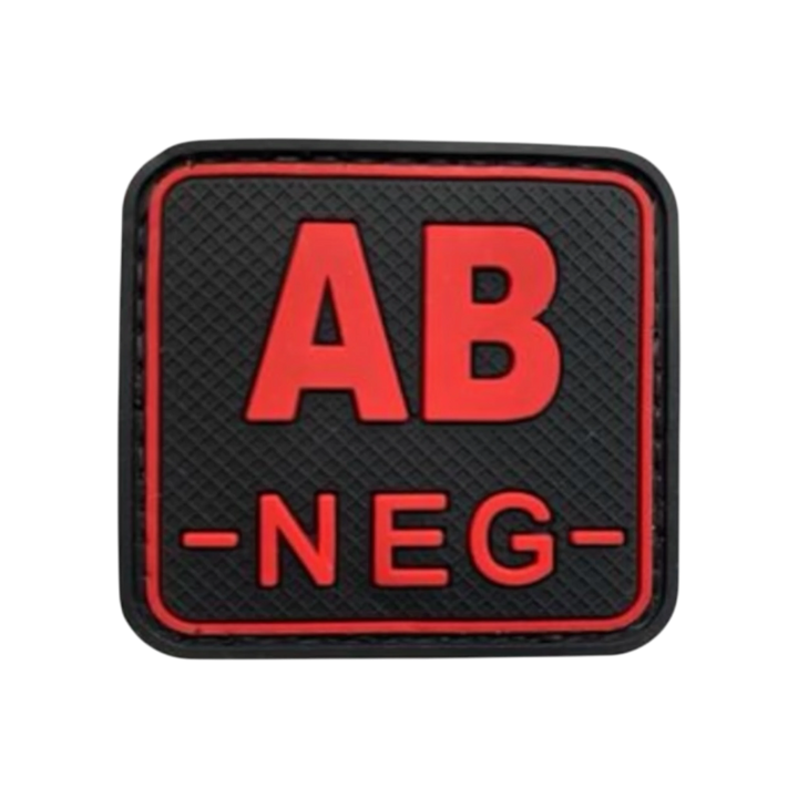Blood Type Red / Black Square - PVC