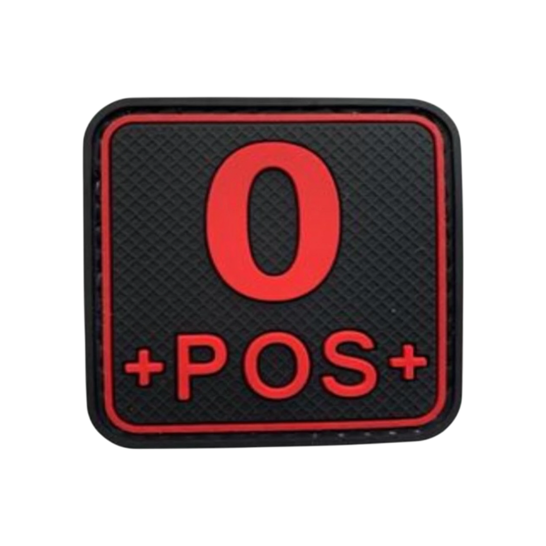 Blood Type Red / Black Square - PVC