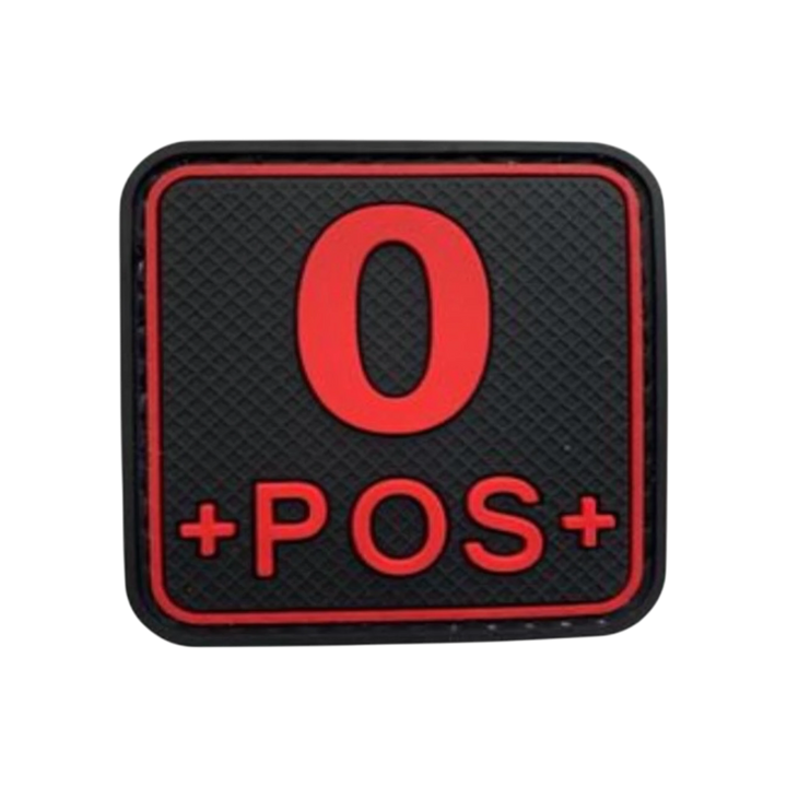 Blood Type Red / Black Square - PVC
