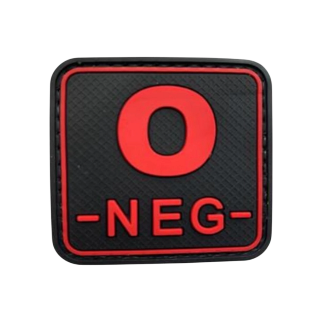 Blood Type Red / Black Square - PVC
