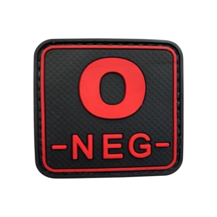 Blood Type Red / Black Square - PVC