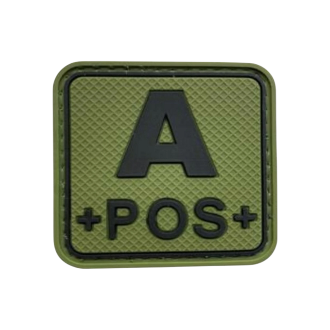 Blood Type Green / Black Square - PVC