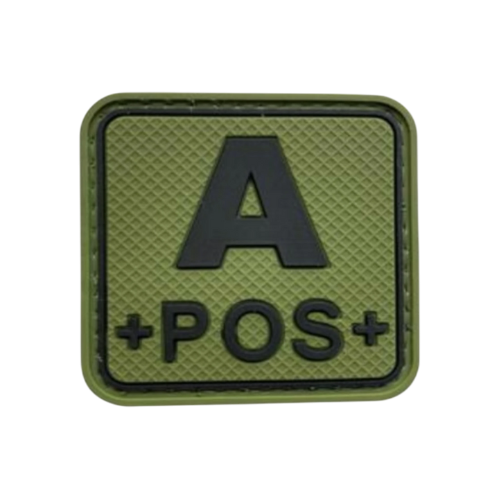 Blood Type Green / Black Square - PVC