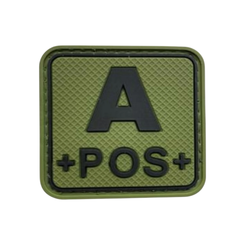 Blood Type Green / Black Square - PVC