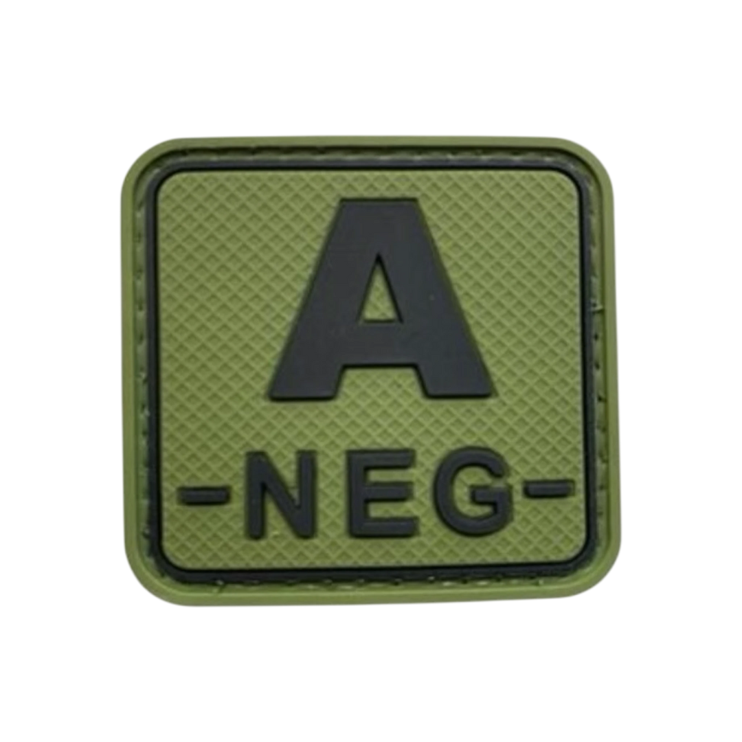 Blood Type Green / Black Square - PVC