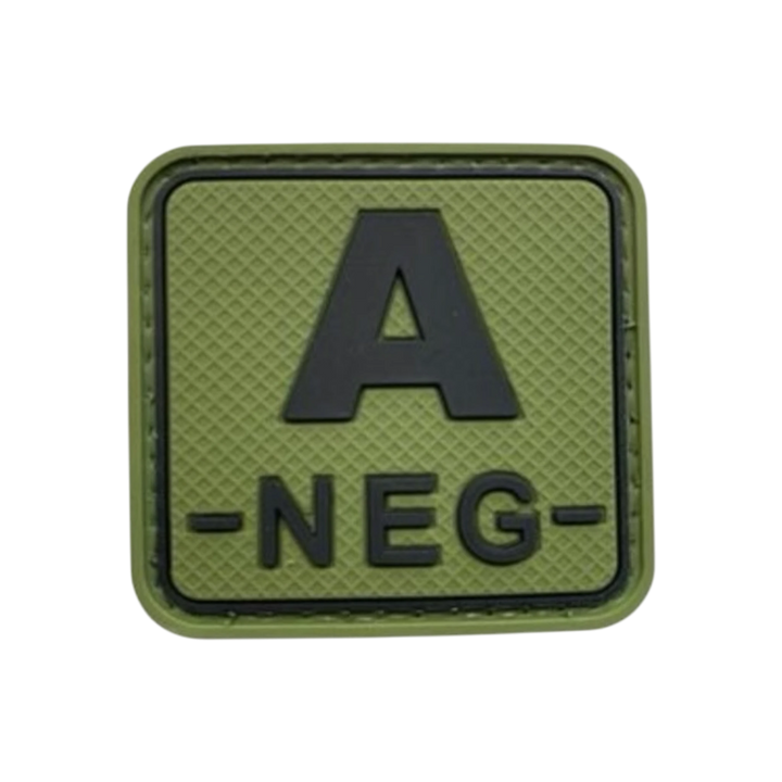 Blood Type Green / Black Square - PVC
