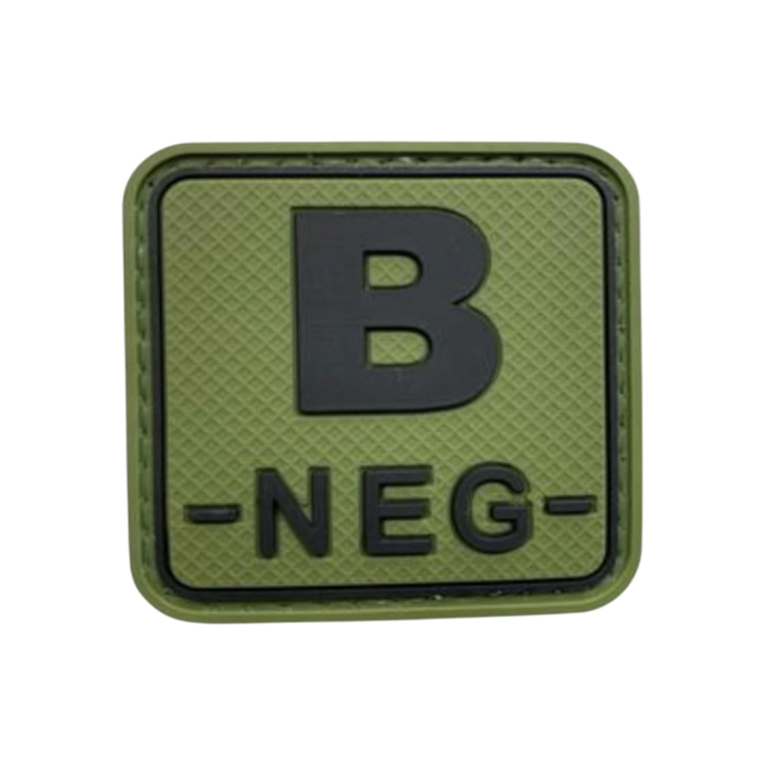 Blood Type Green / Black Square - PVC