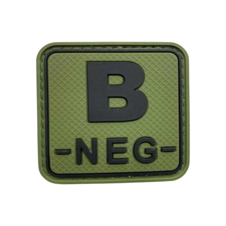 Blood Type Green / Black Square - PVC