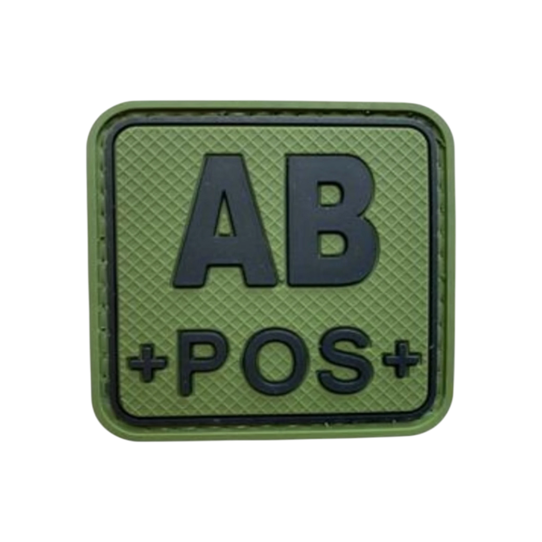 Blood Type Green / Black Square - PVC