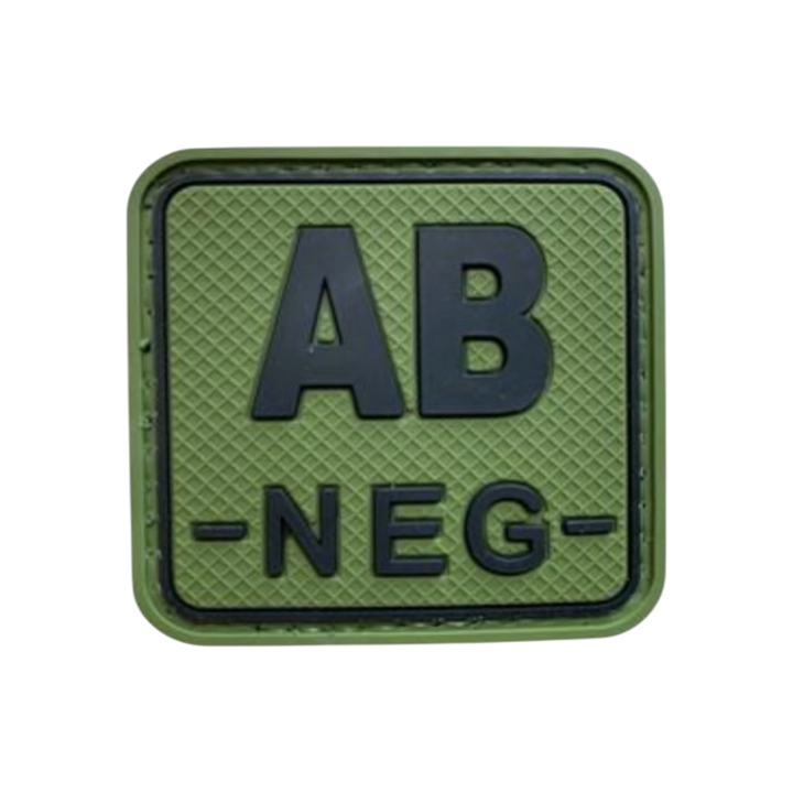 Blood Type Green / Black Square - PVC