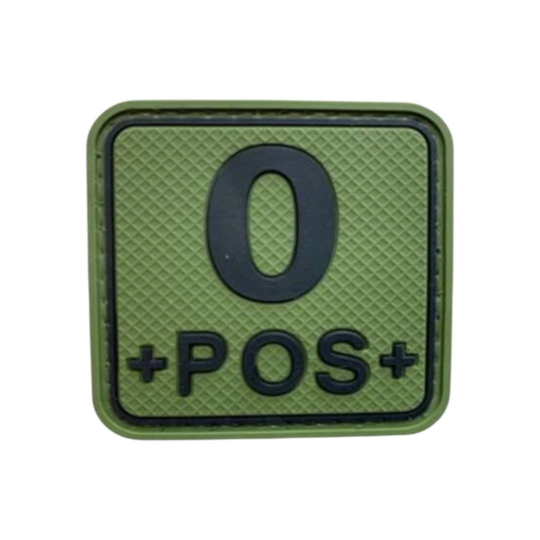Blood Type Green / Black Square - PVC
