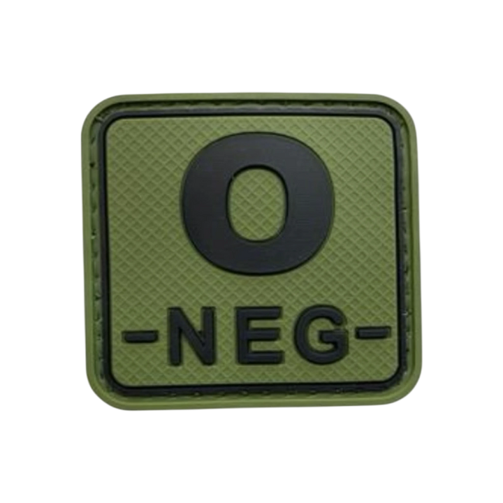 Blood Type Green / Black Square - PVC