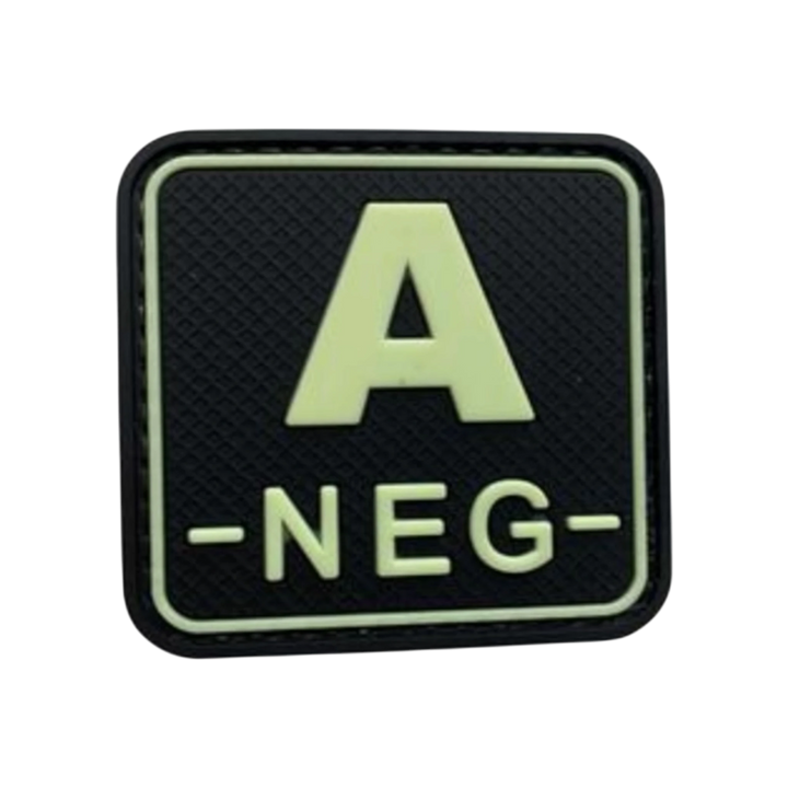 Blood Type Glow in the Dark Square - PVC