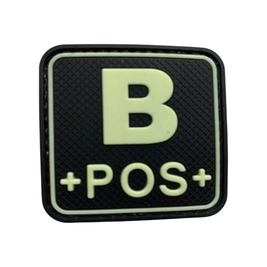 Blood Type Glow in the Dark Square - PVC