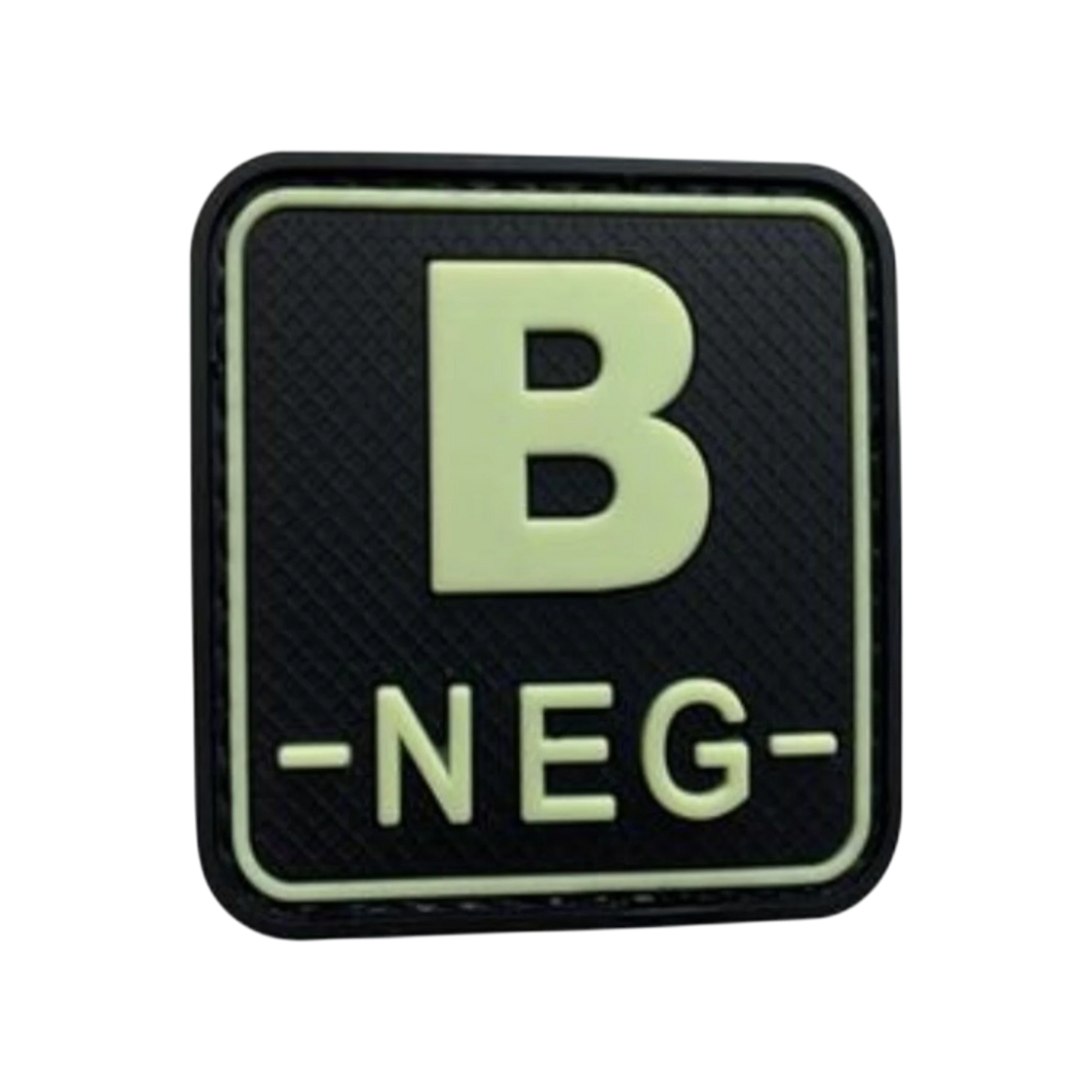 Blood Type Glow in the Dark Square - PVC