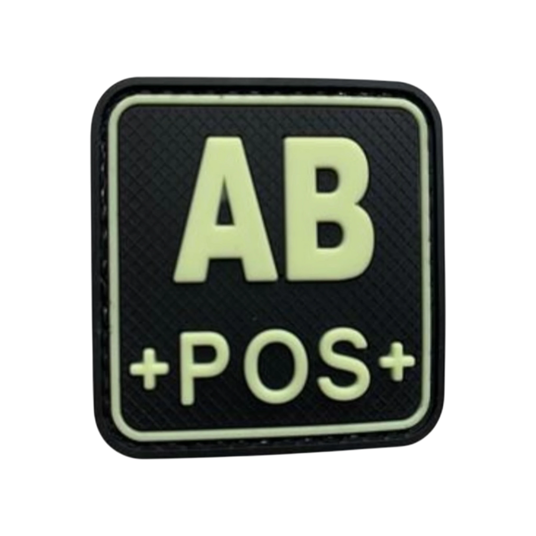 Blood Type Glow in the Dark Square - PVC