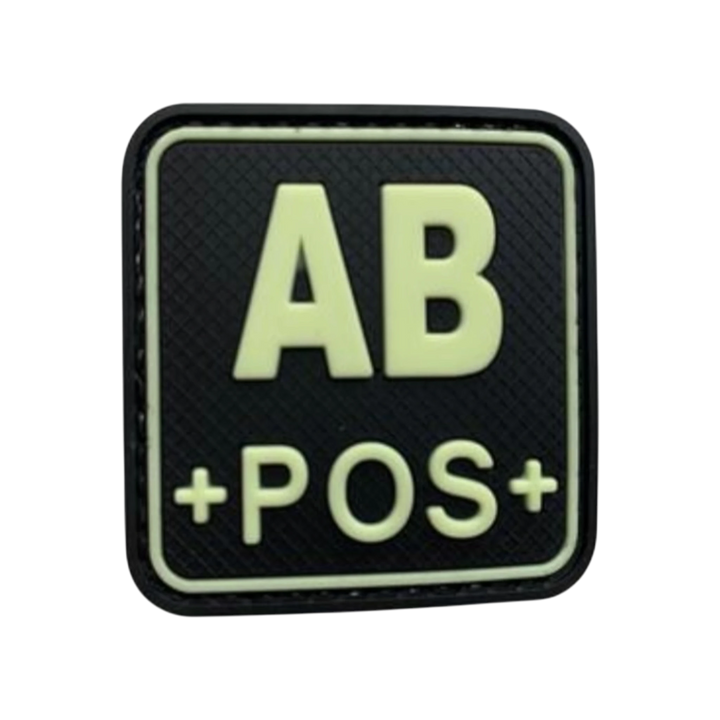 Blood Type Glow in the Dark Square - PVC