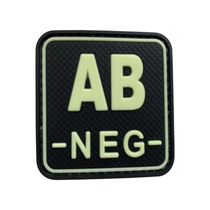 Blood Type Glow in the Dark Square - PVC