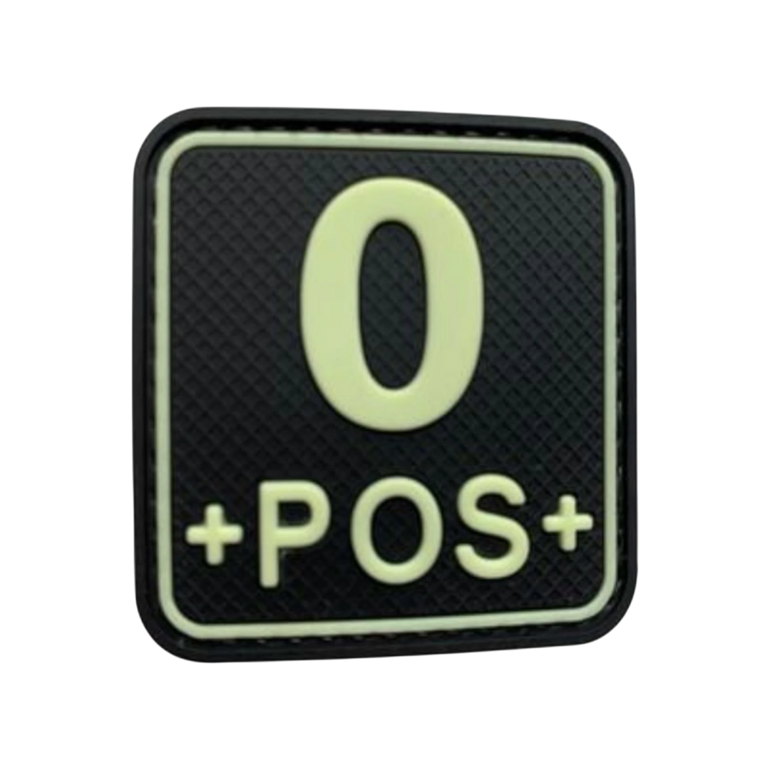 Blood Type Glow in the Dark Square - PVC