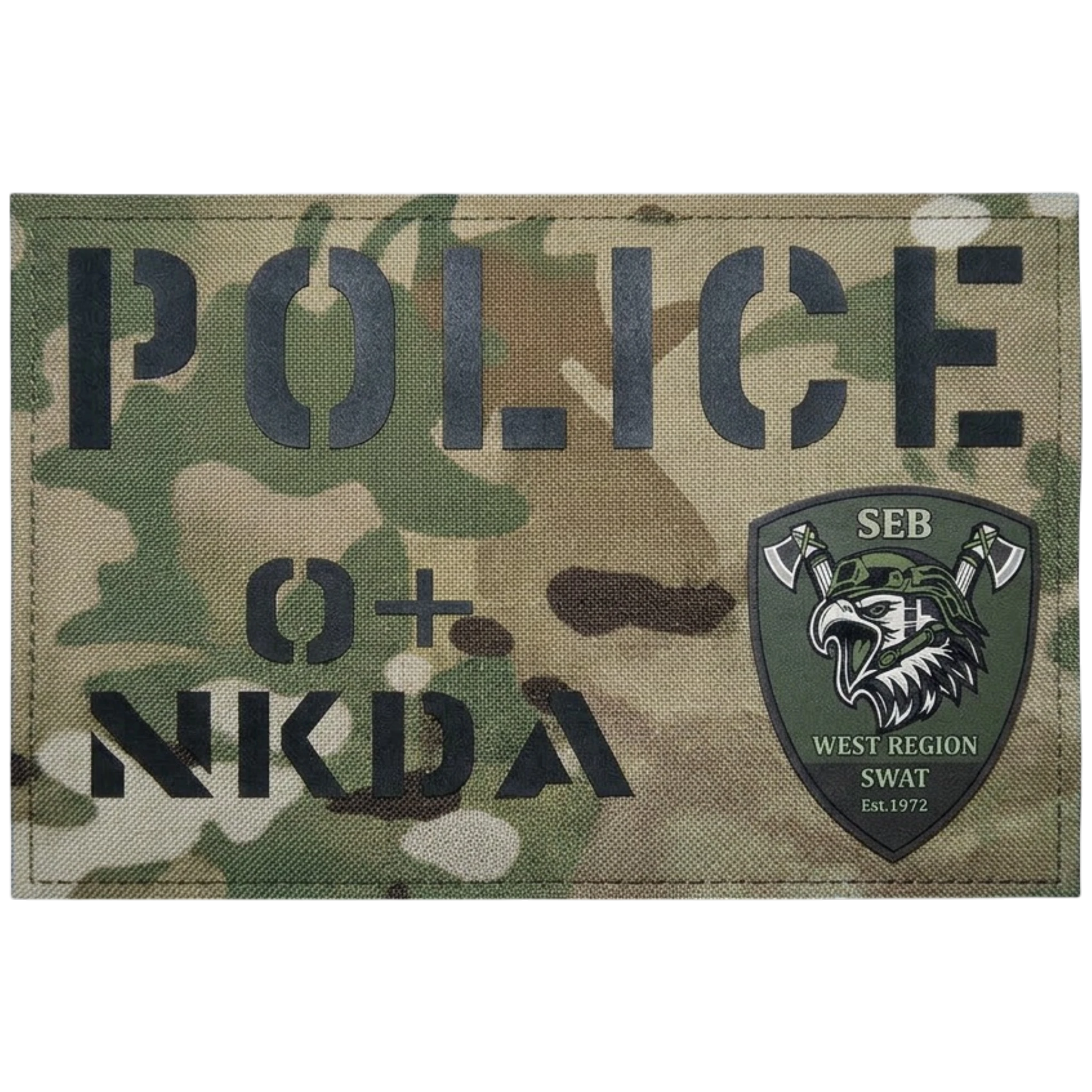 Custom front panel plate carrier patch with badge upload, popular layouts, The Tac Patch