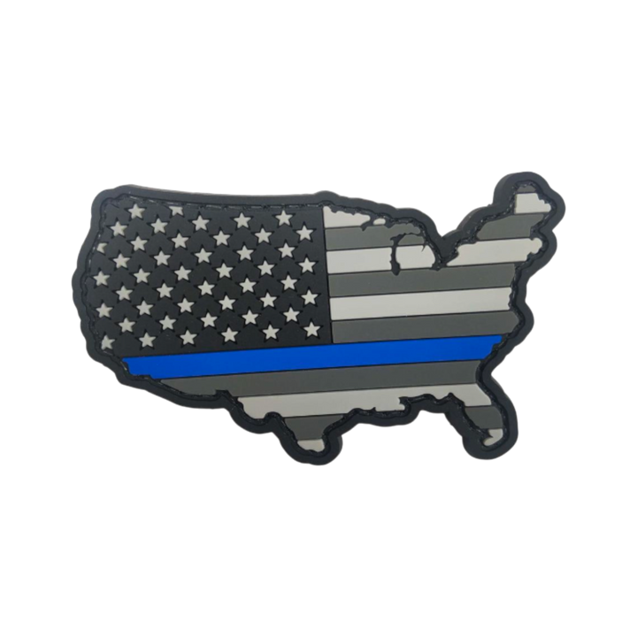 USA Flag Map - PVC
