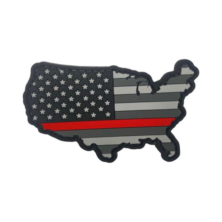USA Flag Map - PVC
