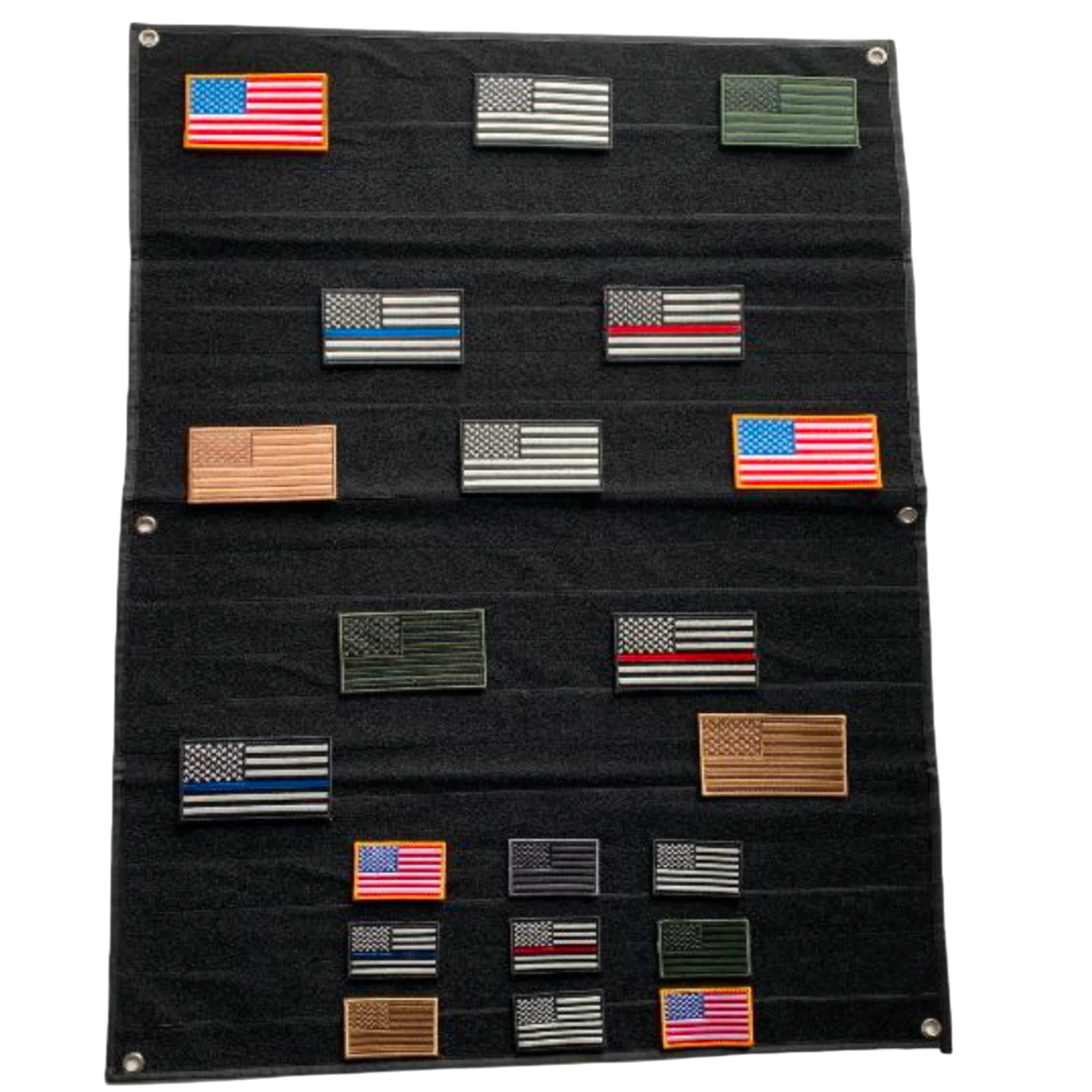 Velcro Patch Display board, 27.5x39.3 inch, loop panel with eyelets, wall mount