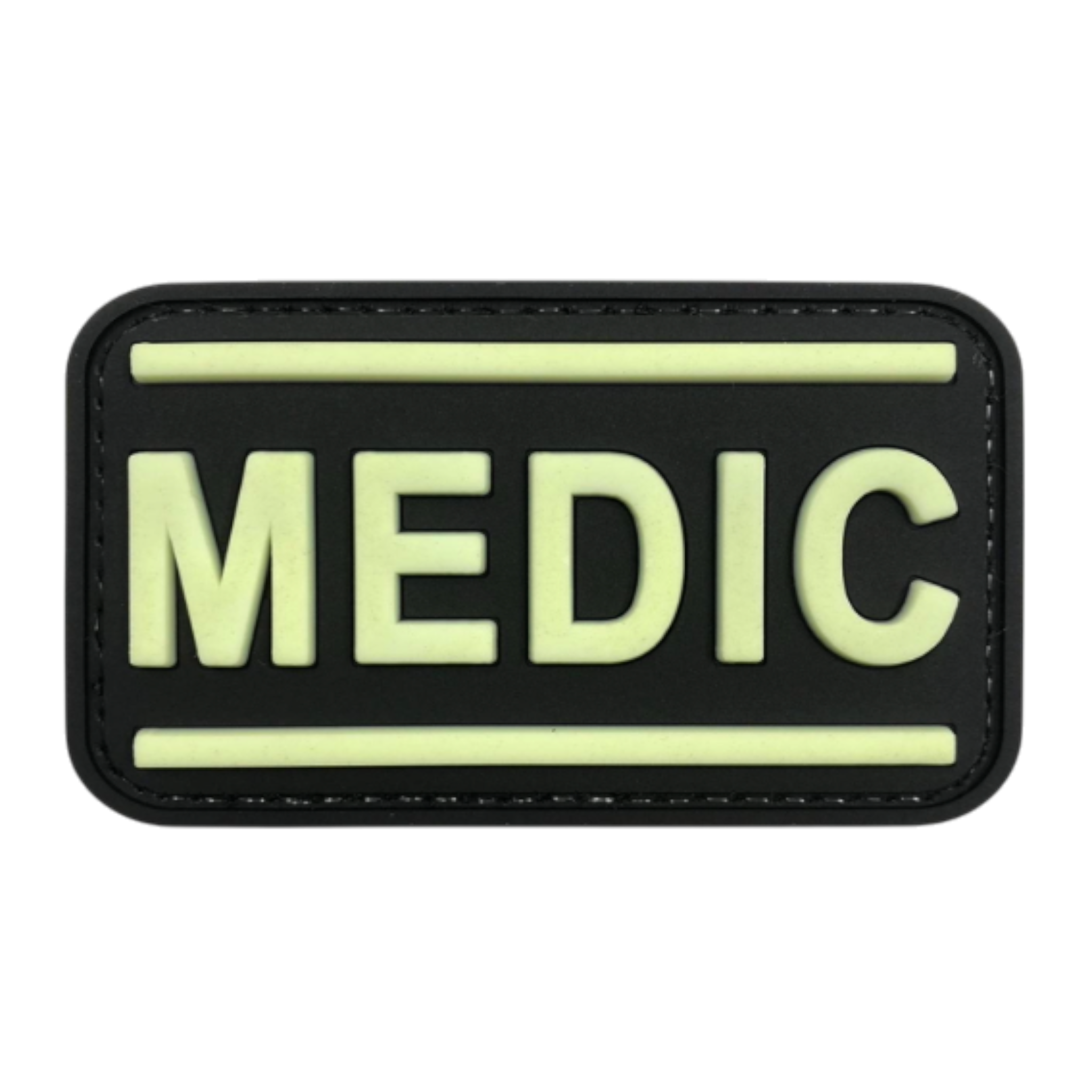 Medic PVC patch, 3x1.57 inch, military medical identification, velcro backed
