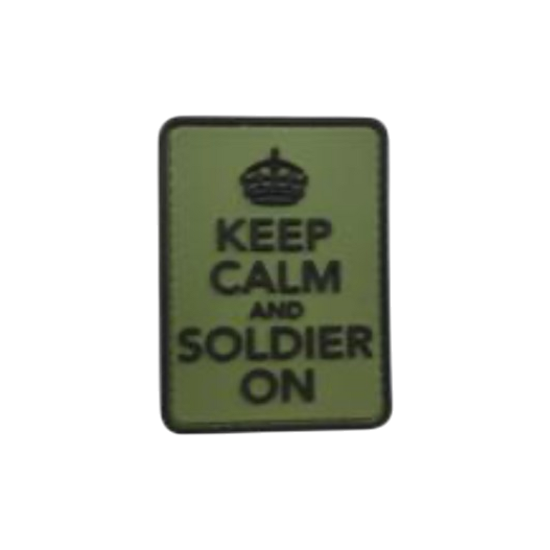 Keep Calm and Soldier On - PVC