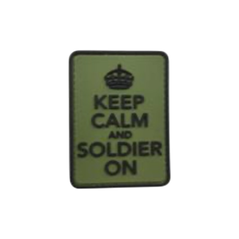 Keep Calm and Soldier On - PVC